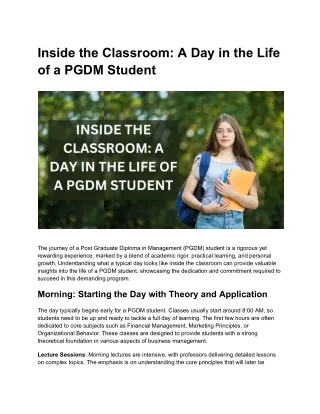 Inside the Classroom_ A Day in the Life of a PGDM Student