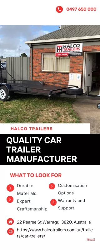 Quality Car Trailer Manufacturer