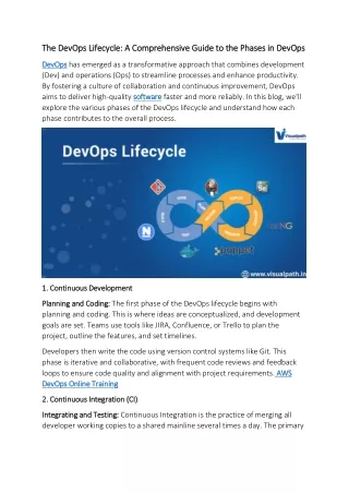 DevOps Online Training | AWS DevOps Training