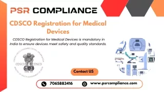 CDSCO Registration for Medical Devices