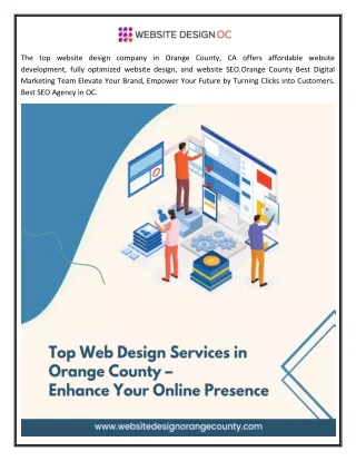 Web Design Agency Orange County CA