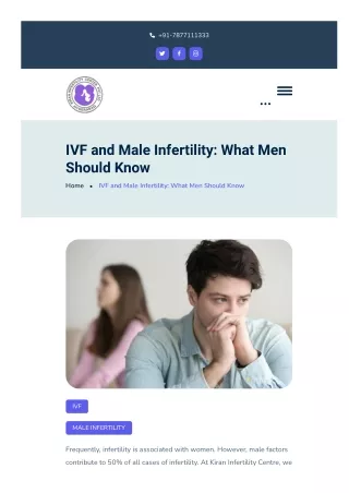 IVF and Male Infertility: What Men Should Know