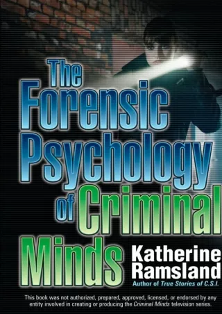 read_ The Forensic Psychology of Criminal Minds
