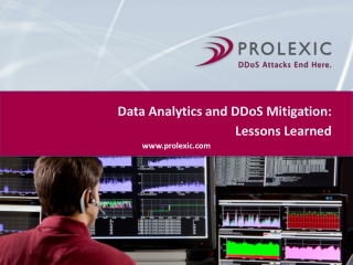 Data Analytics and DDoS Mitigation: Lessons Learned