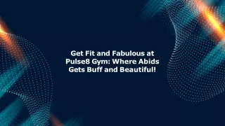 Pulse8 Gym Premier Fitness Center Gym in Abids for Ultimate Health & Wellness