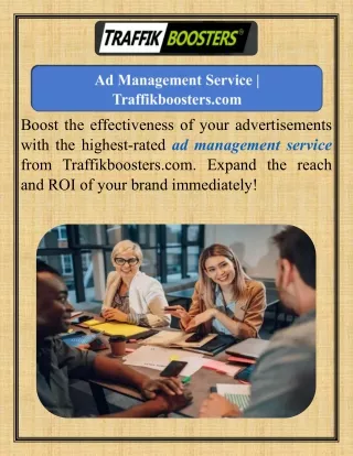 Ad Management Service  Traffikboosters.com