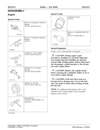 2008 FORD MUSTANG Service Repair Manual