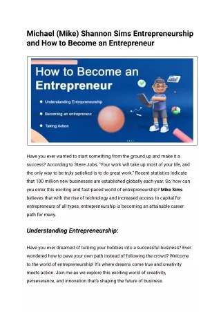 From Aspiration to Action How to Start Your Entrepreneurial Journey