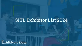 SITL Exhibitor List 2024