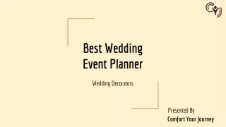 Best Wedding Planner – Destination Wedding Décor in Gurgaon