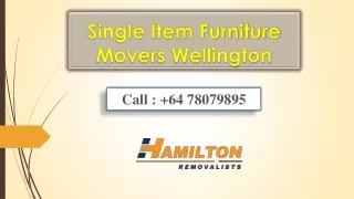 Single Item Furniture Movers Wellington