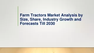 Farm Tractors Market