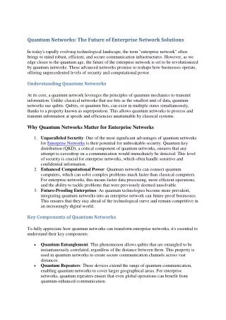 enterprise networks