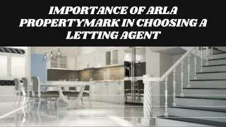 Importance of ARLA Propertymark in Choosing a Letting Agent