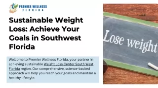 Sustainable Weight Loss Achieve Your Goals in Southwest Florida