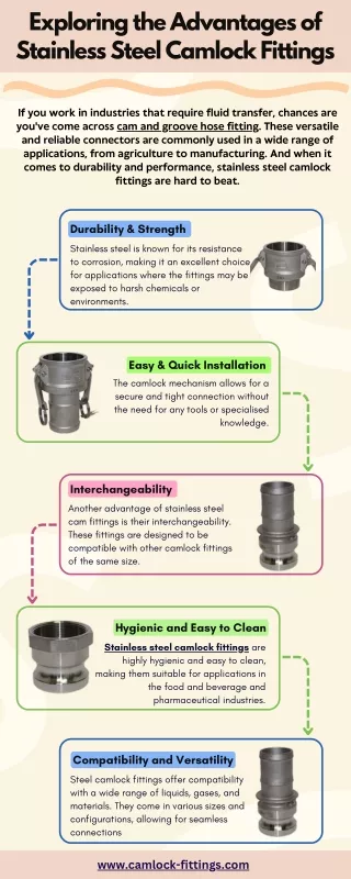 Exploring the Advantages of Stainless Steel Camlock Fittings