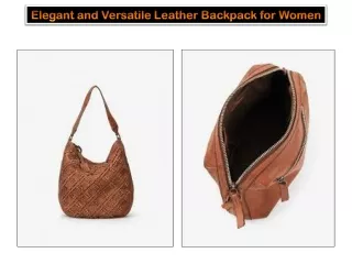 Elegant and Versatile Leather Backpack for Women