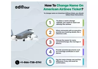 How To Change Name On American Airlines Ticket