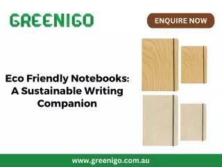 Eco Friendly Notebooks A Sustainable Writing Companion