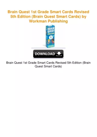 Brain Quest 1st Grade Smart Cards Revised 5th Edition (Brain Quest Smart