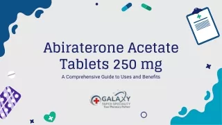 Abiraterone Acetate Tablets 250 mg