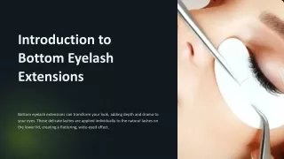 Introduction to Bottom Eyelash Extensions