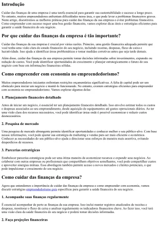 Cuidar das finanças da empresa: Como evitar problemas financeiros