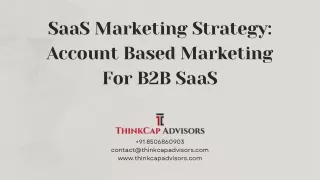 SaaS Marketing Strategy: Account Based Marketing For B2B SaaS