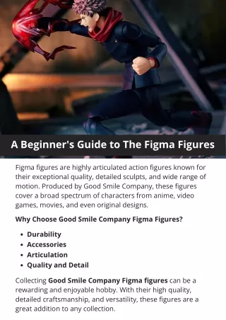 A Beginner's Guide to The Figma Figures