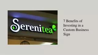 7 Benefits of Investing in a Custom Business Sign