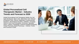 Global Personalized Cell Therapeutic Market