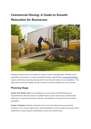 Commercial Moving_ A Guide to Smooth Relocation for Businesses