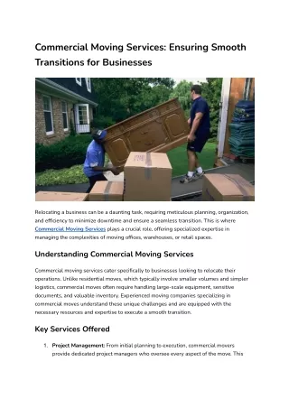 Commercial Moving Services_ Ensuring Smooth Transitions for Businesses