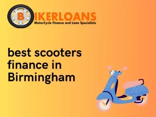 best scooters finance in Birmingham