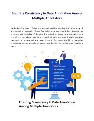 Ensuring Consistency In Data Annotation Among Multiple Annotators