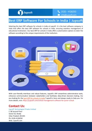 Best ERP-Software For Schools in India