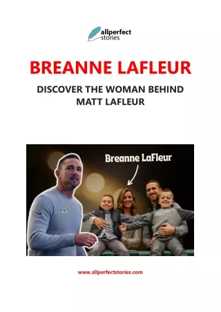 Breanne Lafleur - Life and Love with Matt Lafleur