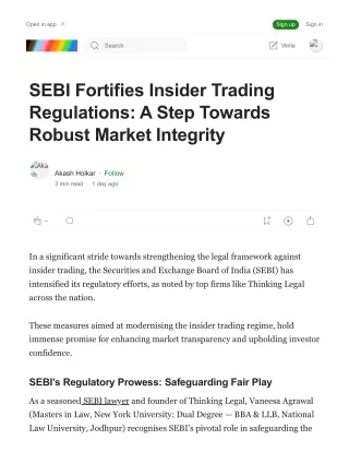SEBI Fortifies Insider Trading Regulations A Step Towards Robust Market Integrity