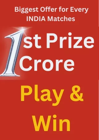 Biggest Offer to play & win