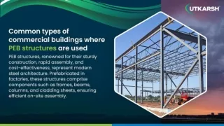 Common types of commercial buildings where PEB structures are used