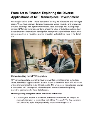 Looking for Profitable NFT Marketplace Development Solutions