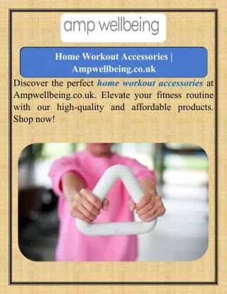 Home Workout Accessories  Ampwellbeing.co.uk