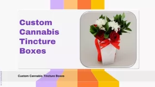 Custom Cannabis Tincture Boxes