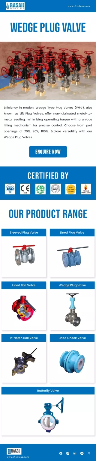 Wedge Plug Valve