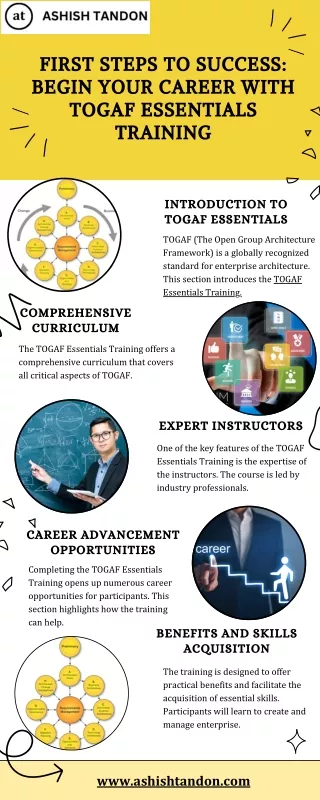 First Steps to Success Begin Your Career with TOGAF Essentials Training