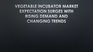 Vegetable Incubator Market