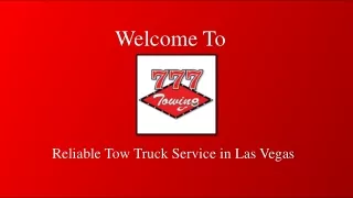 Best Tow Truck Service in Las Vegas - 24/7 Emergency Towing