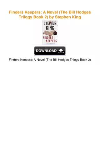 Finders Keepers: A Novel (The Bill Hodges Trilogy Book 2) by Stephen King