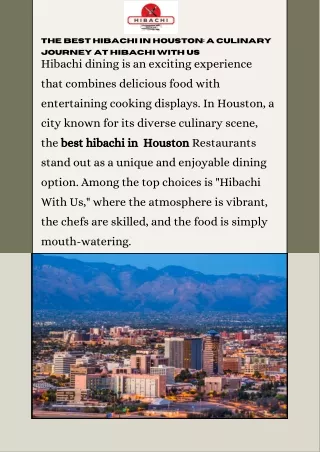Discover the Best Hibachi in Houston Top Picks for an Unforgettable