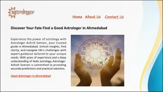 Discover Your Fate Find a Good Astrologer in Ahmedabad